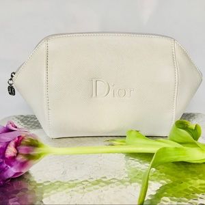 DIOR Geometric Textured Cosmetics Clutch RARE